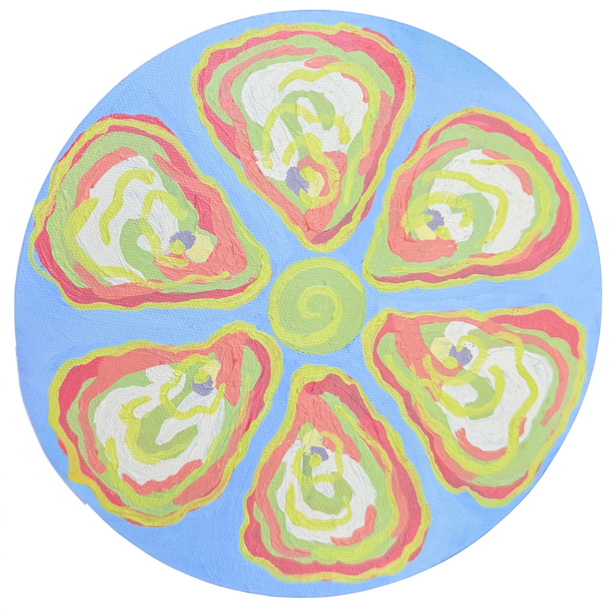 Carolina Blue Oyster Plate