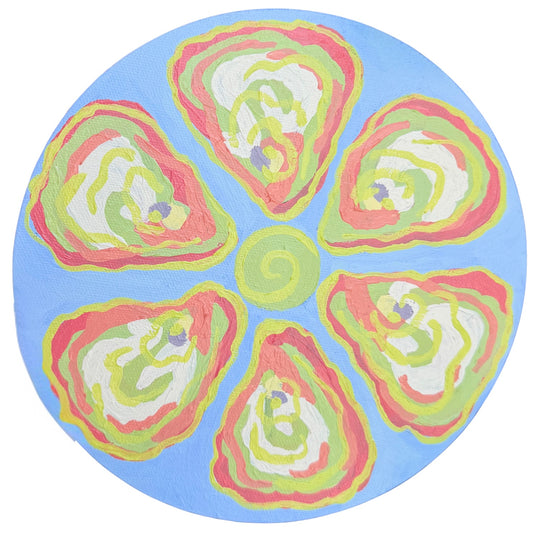 Carolina Blue Oyster Plate